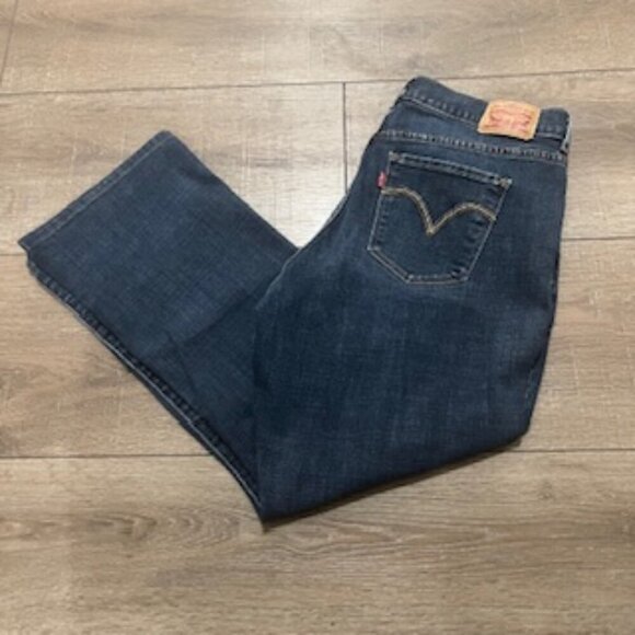 Levi’s Relaxed For Classic Boot Cut Dark Wash Pants Jeans Women’s Sz 16 - Picture 10 of 13